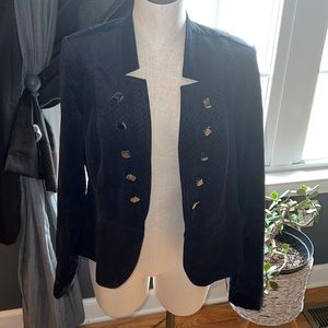 Kate Rosy blazer.  Size L navy‎ with silver buttons